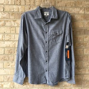 NWT Old Navy Button Up Long Sleeve Shirt Size L